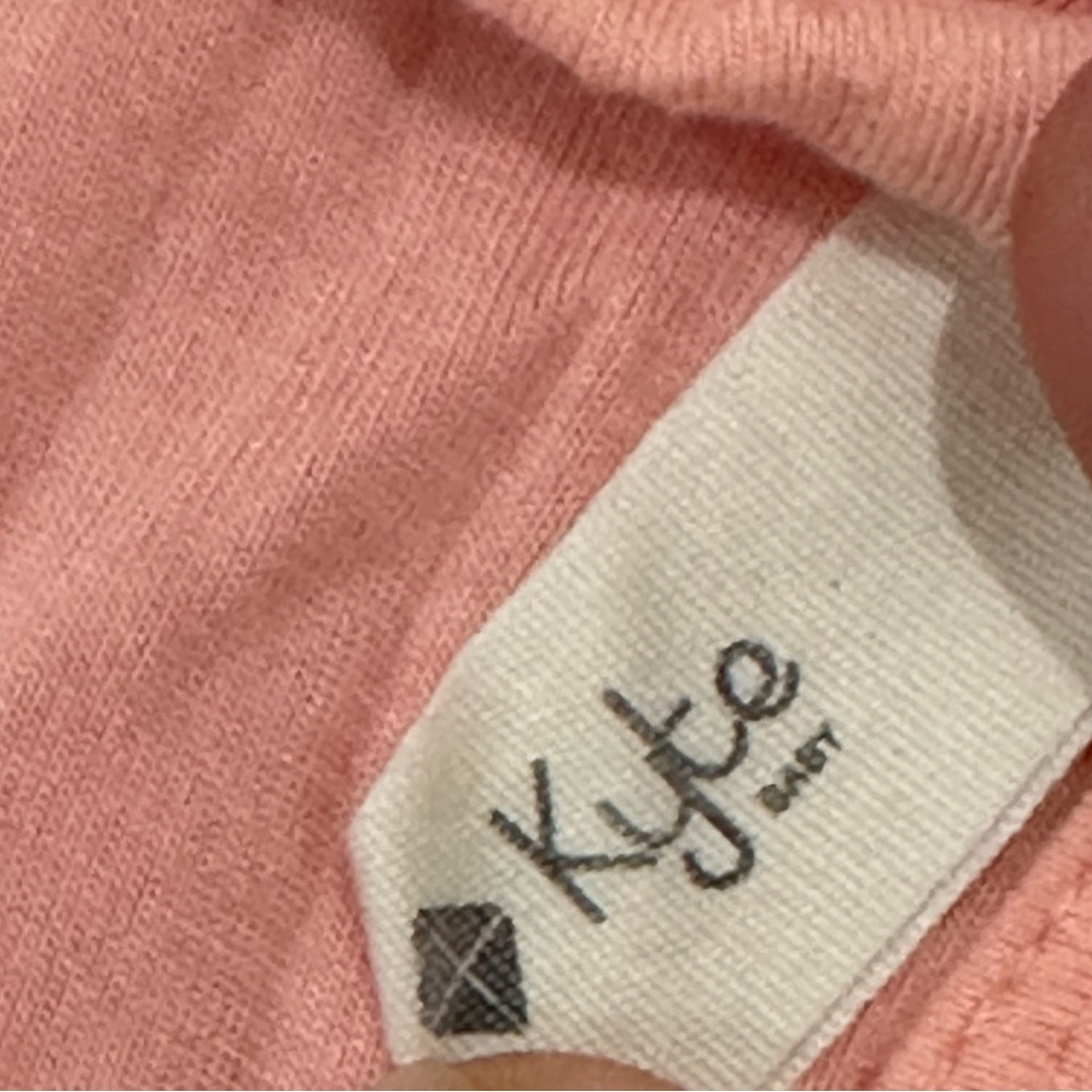 Kyte baby footed sleeper snap up pink coral peach - Picture 4 of 5